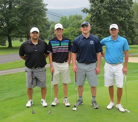 Vince_DeAustine,_Garrett_Bastardi,_Cael_Sanderson,_T.J_._Howe_